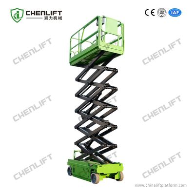 10m Platform Height 230kg Load Scissor Lift Self Propelled With Extension Platform