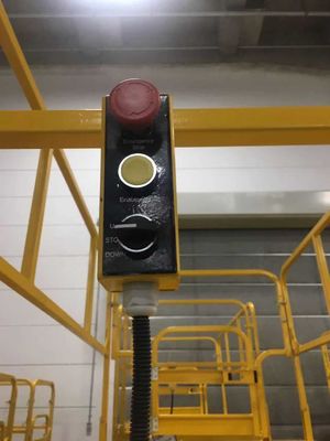 6m Platform Height Semi Electric Manual Pushing Scissor Lift 1000Kg Load Capacity