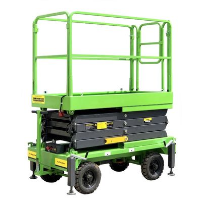 Adjustable Manual Pushing Hydraulic Lift Platform , Hydraulic Work Platform 6m 500kg
