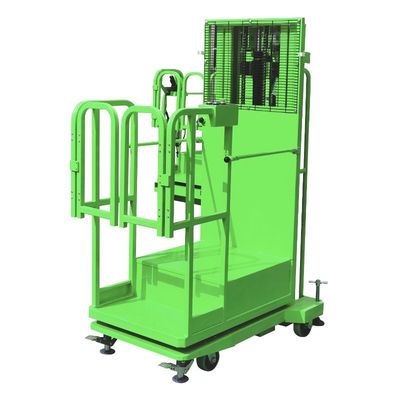 10FT Semi Electric Order Picker Warehouse Lifting Equipment High Efficiency