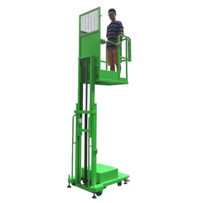 Semi Electric Vertical Aluminum Material Aerial Order Picker