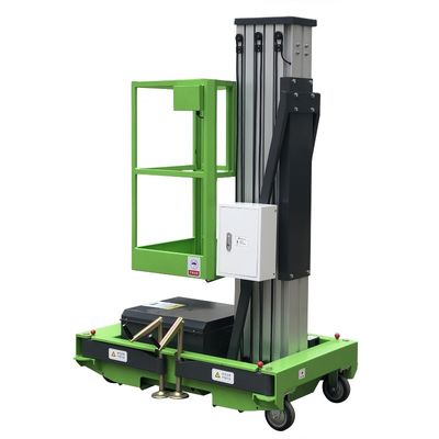 Single Mast Lift Aluminum Mobile Aerial Work Platform