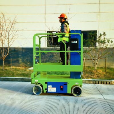 Oil Free Self Propelled Lift Fully Electric Vertical Lift Aerial Work Platform