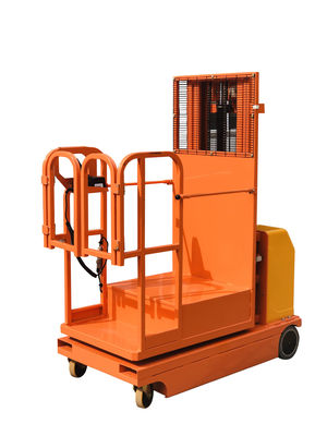 Long Life Small Aerial Electric Order Picker Warehouse Picking Up Equipment