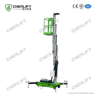 Aluminum Aerial Work Platform 10m Single Mast Vertical Lift Table