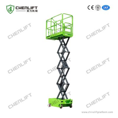 3.9 Meters Mobile Scissor Lift Mini Aerial Working Platform 240Kg Loading Capacity