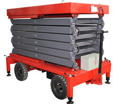 12 Meters Hydraulic Mobile Scissor Lift for Work Shop , Theatre