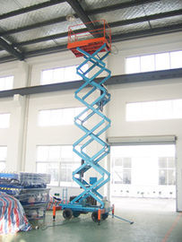 Elevating Electric Scissor Lift , 10 Meters Extension Moving Scissor Manlift