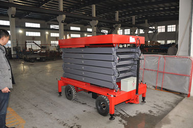 450Kg Loading Capacity Hydraulic Mobile Scissor Lift with 6 Meters Platform Height
