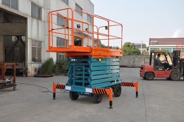 11m Manual Pushing Mobile Scissor Lift  Loading 450kg