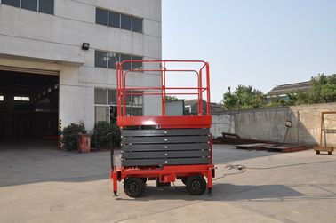 7.5 Meters Hydraulic Mobile Scissor Lift 500Kg Loading With Extension Platform
