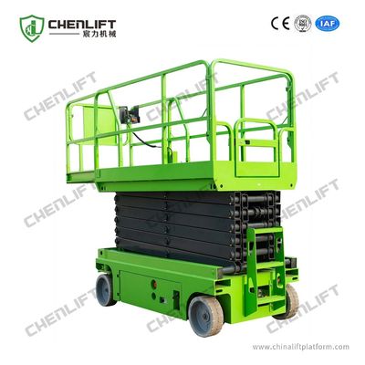 Hydraulic Motor Drive Self Propelled Scissor Lift Table 8m High Aerial Work Platform