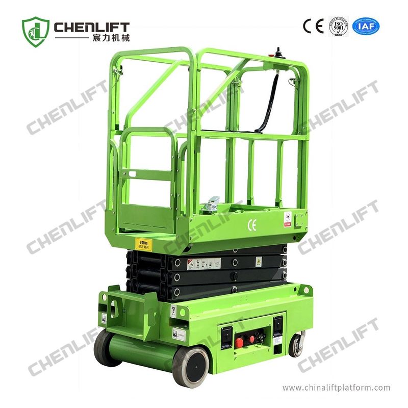 Mini Scissor Lift with 3.9m Platform Height and 240kg Load