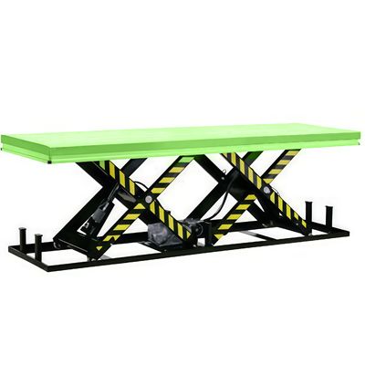 Hydrauliczny, poziomy stół podnośnikowy tandemowy do ładunków
